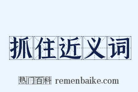 抓住近义词是什么意思的图片